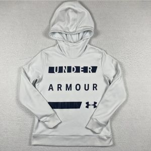 Under Armour Sweatshirt Womens medium Loose White Coldgear Hoodie Pullover